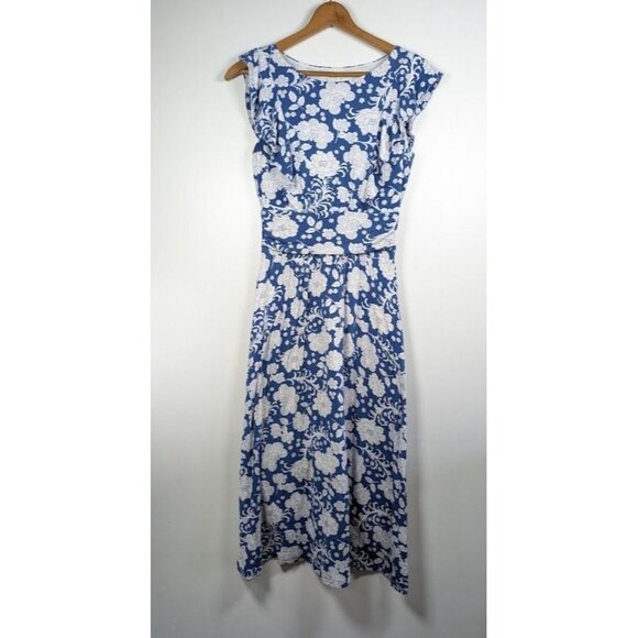 Boden Dresses & Skirts - Boden Maxi Dress Size US 4 Floral Boho Cottagecore Retro Jersey Knit Beach Flowy